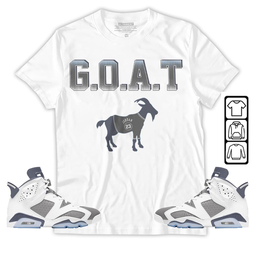 Goat Jordan Sneaker Shirt Match Retro Cool Grey 6s, Jordan 6 Cool Grey MKO T-Shirt