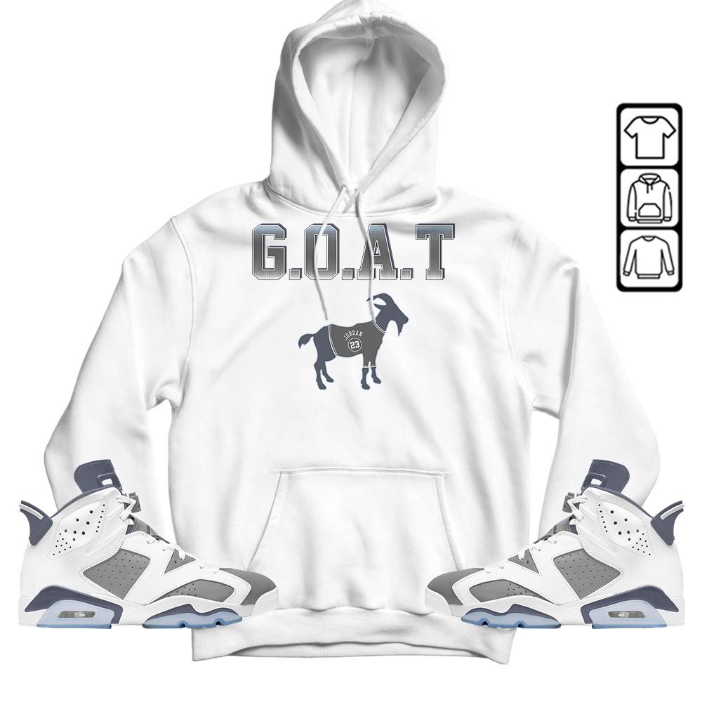 Goat Jordan Sneaker Shirt Match Retro Cool Grey 6s, Jordan 6 Cool Grey MKO T-Shirt