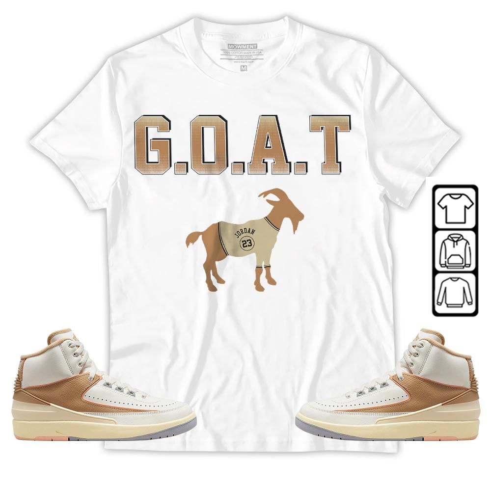 Goat Jordan Sneaker Shirt Match Retro Craft 2s, Jordan 2 Craft MKO T-Shirt