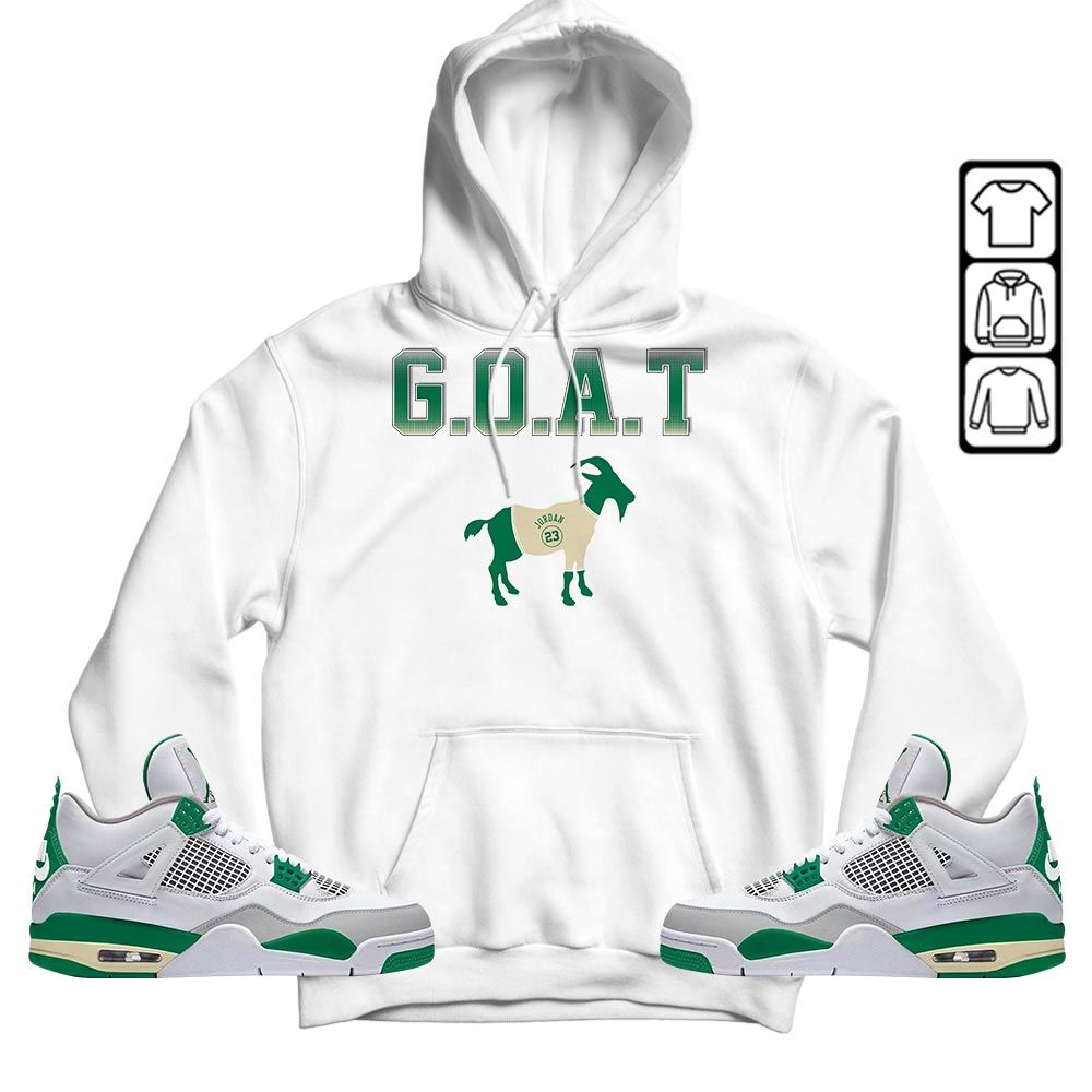 Goat Jordan Sneaker Shirt Match Retro Pine Green 4s, Jordan 4 Pine Green MKO T-Shirt