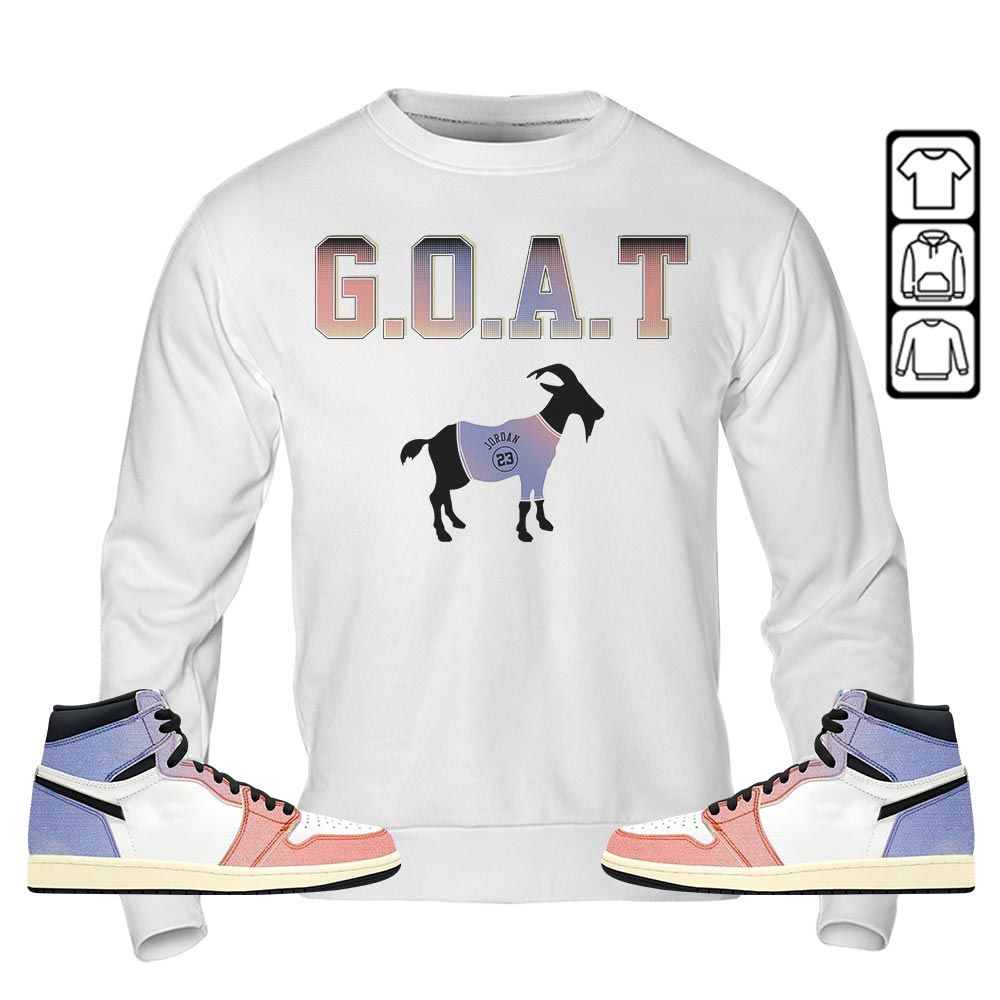 Goat Jordan Sneaker Shirt Match Retro Skyline 1s, Jordan 1 High OG Skyline MKO T-Shirt Goat Jordan Sneaker Shirt Match Retro Skyline 1s, Jordan 1 High OG Skyline MKO T-Shirt