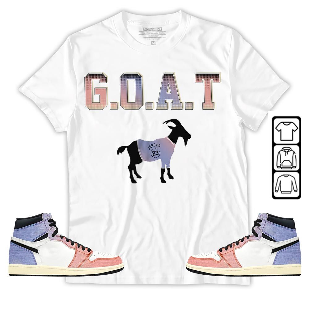 Goat Jordan Sneaker Shirt Match Retro Skyline 1s, Jordan 1 High OG Skyline MKO T-Shirt Goat Jordan Sneaker Shirt Match Retro Skyline 1s, Jordan 1 High OG Skyline MKO T-Shirt
