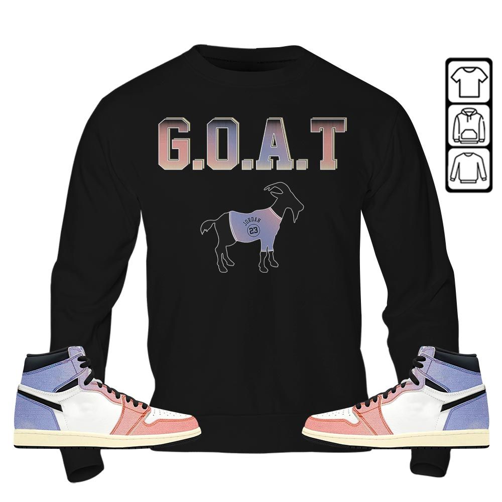 Goat Jordan Sneaker Shirt Match Retro Skyline 1s, Jordan 1 High OG Skyline MKO T-Shirt Goat Jordan Sneaker Shirt Match Retro Skyline 1s, Jordan 1 High OG Skyline MKO T-Shirt
