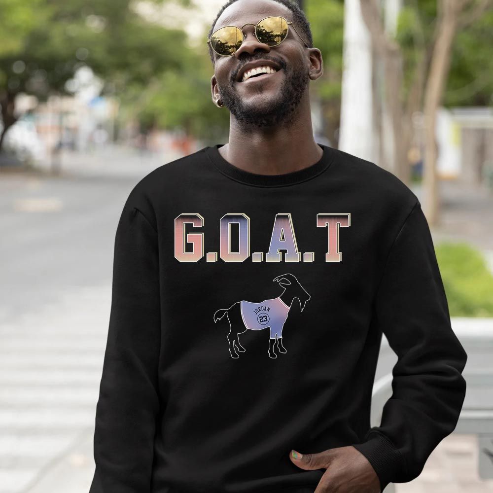 Goat Jordan Sneaker Shirt Match Retro Skyline 1s, Jordan 1 High OG Skyline MKO T-Shirt Goat Jordan Sneaker Shirt Match Retro Skyline 1s, Jordan 1 High OG Skyline MKO T-Shirt