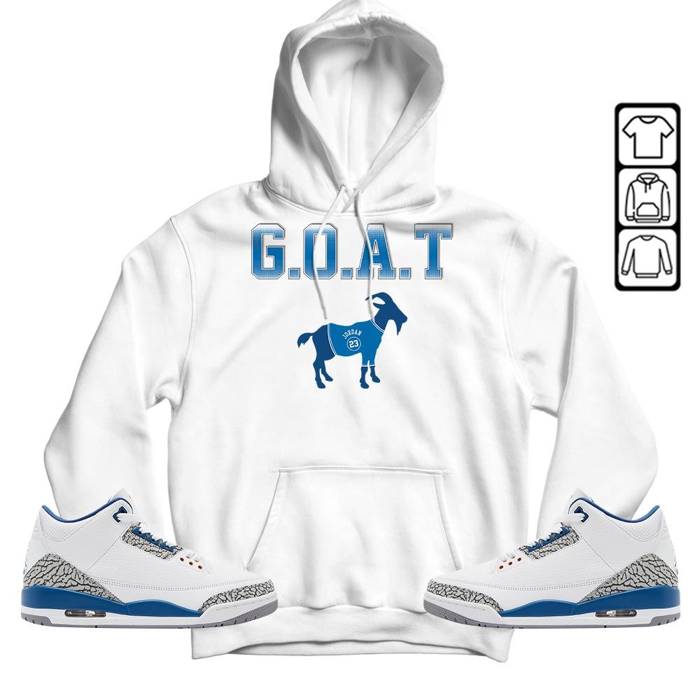 Goat Jordan Sneaker Shirt Match Wizards 3s, Jordan Retro 3 Wizards MKO T-Shirt