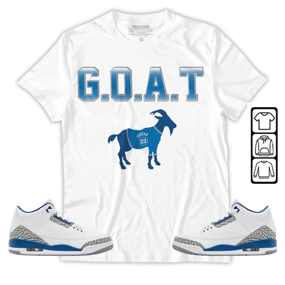 Goat Jordan Sneaker Shirt Match Wizards 3s, Jordan Retro 3 Wizards MKO T-Shirt Goat Jordan Sneaker Shirt Match Wizards 3s, Jordan Retro 3 Wizards MKO T-Shirt