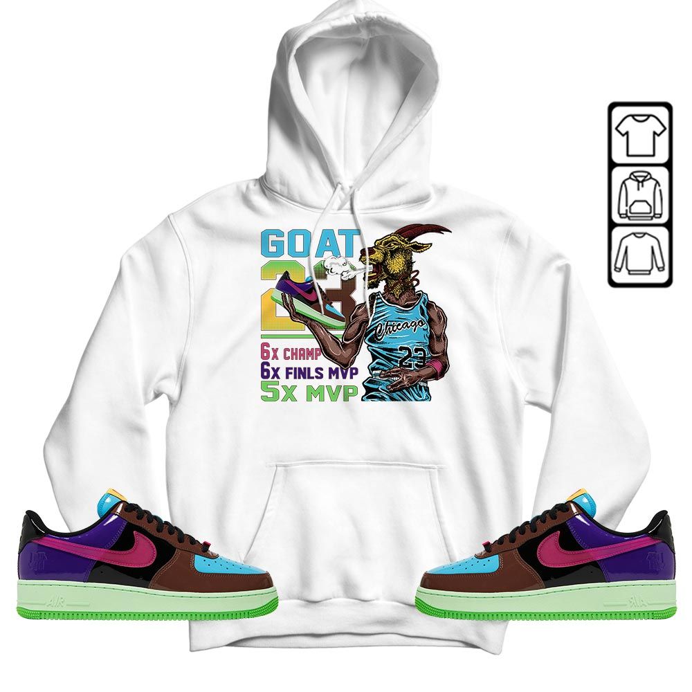 Goat MVP Sneaker Shirt Match AF 1 Low SP Pink Prime, Air Force 1 Undefeated Pink Prime MKO T-Shirt Goat MVP Sneaker Shirt Match AF 1 Low SP Pink Prime, Air Force 1 Undefeated Pink Prime MKO T-Shirt