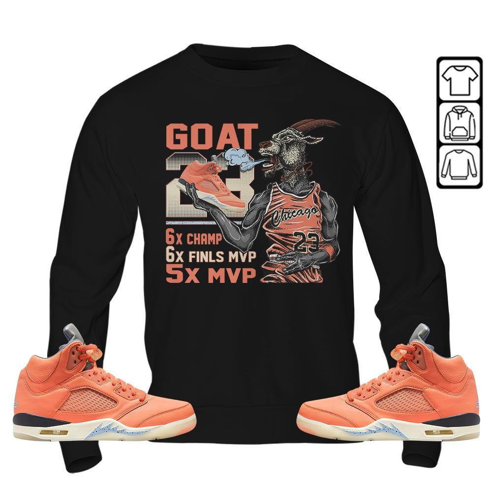 Goat MVP Sneaker Shirt Match Crimson Bliss 5s, Jordan 5 DJ Khaled Crimson Bliss MKO T-Shirt Goat MVP Sneaker Shirt Match Crimson Bliss 5s, Jordan 5 DJ Khaled Crimson Bliss MKO T-Shirt