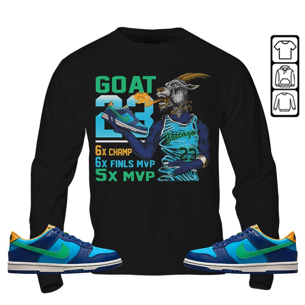Goat MVP Sneaker Shirt Match Dunk Low GS Kyrie, Dunk Low GS Electric Algae MKO Sweatshirt Goat MVP Sneaker Shirt Match Dunk Low GS Kyrie, Dunk Low GS Electric Algae MKO Sweatshirt