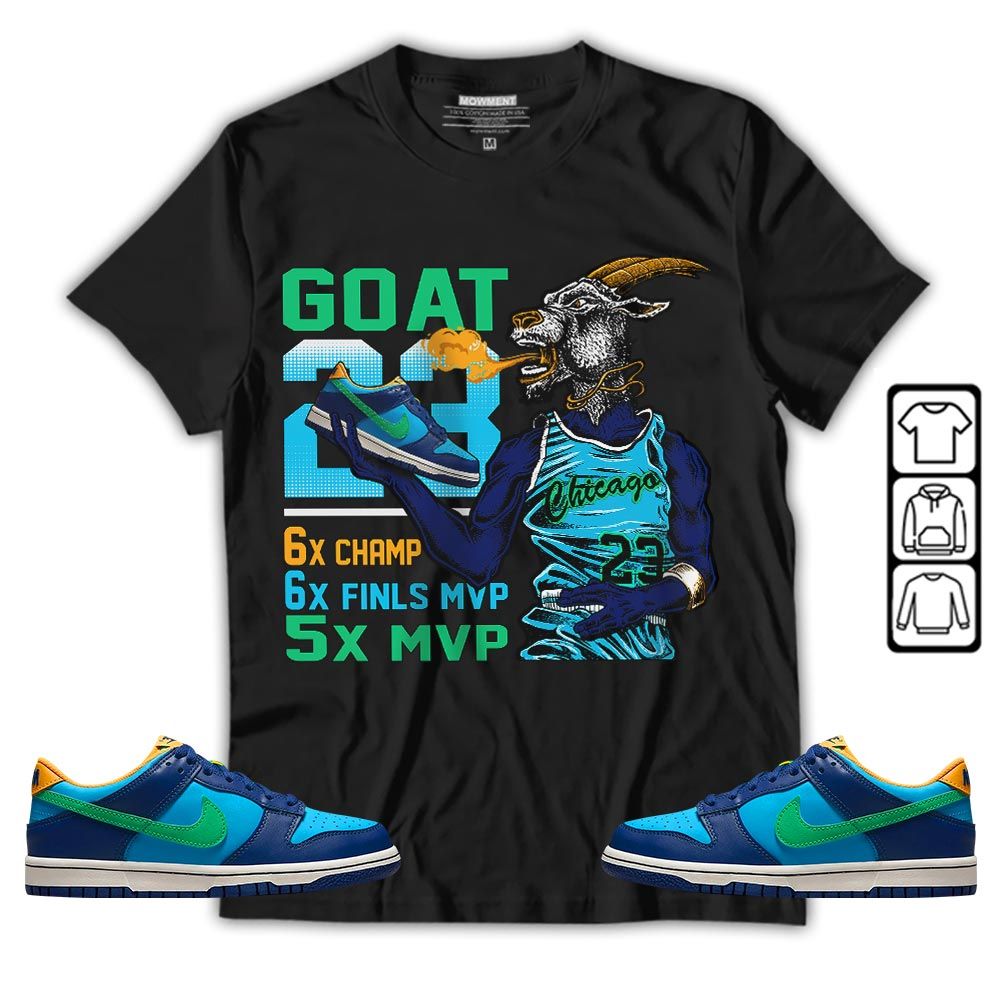 Goat MVP Sneaker Shirt Match Dunk Low GS Kyrie, Dunk Low GS Electric Algae MKO T-Shirt Goat MVP Sneaker Shirt Match Dunk Low GS Kyrie, Dunk Low GS Electric Algae MKO T-Shirt