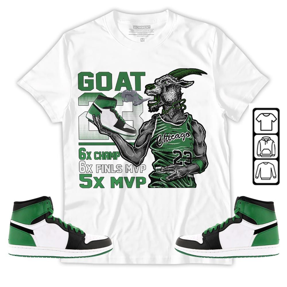 Goat MVP Sneaker Shirt Match OG Celtics 1s, Jordan 1 High OG Celtics MKO T-Shirt Goat MVP Sneaker Shirt Match OG Celtics 1s, Jordan 1 High OG Celtics MKO T-Shirt