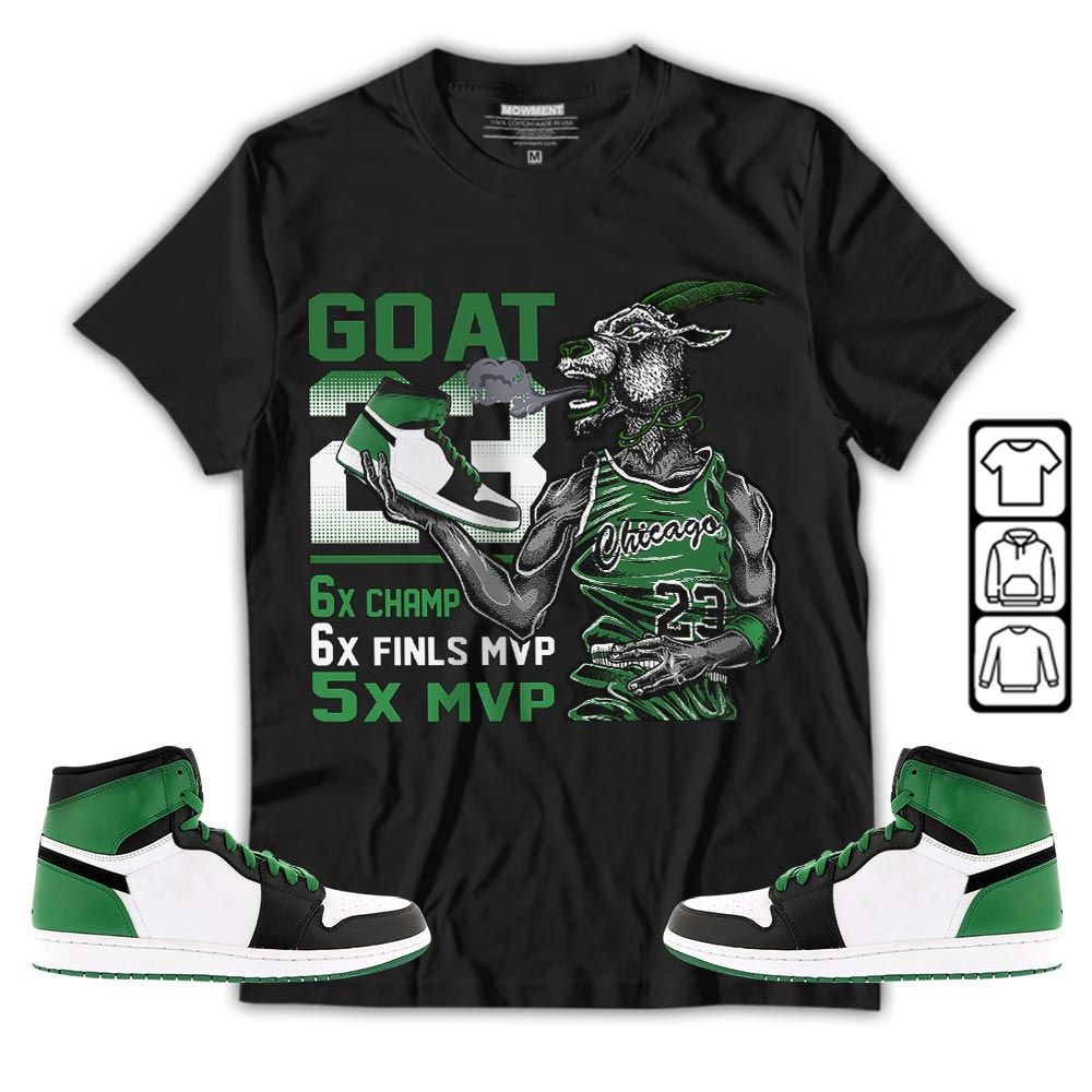 Goat MVP Sneaker Shirt Match OG Celtics 1s, Jordan 1 High OG Celtics MKO T-Shirt Goat MVP Sneaker Shirt Match OG Celtics 1s, Jordan 1 High OG Celtics MKO T-Shirt