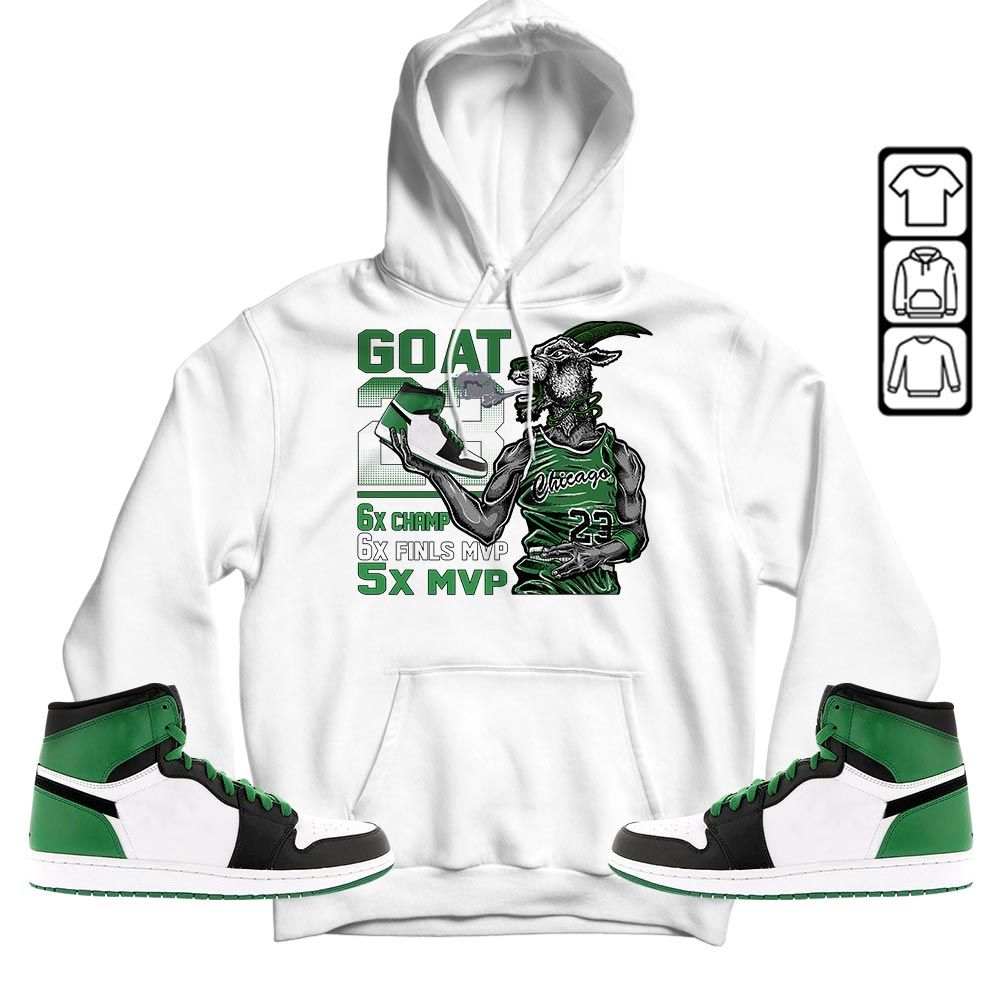 Goat MVP Sneaker Shirt Match OG Celtics 1s, Jordan 1 High OG Celtics MKO T-Shirt