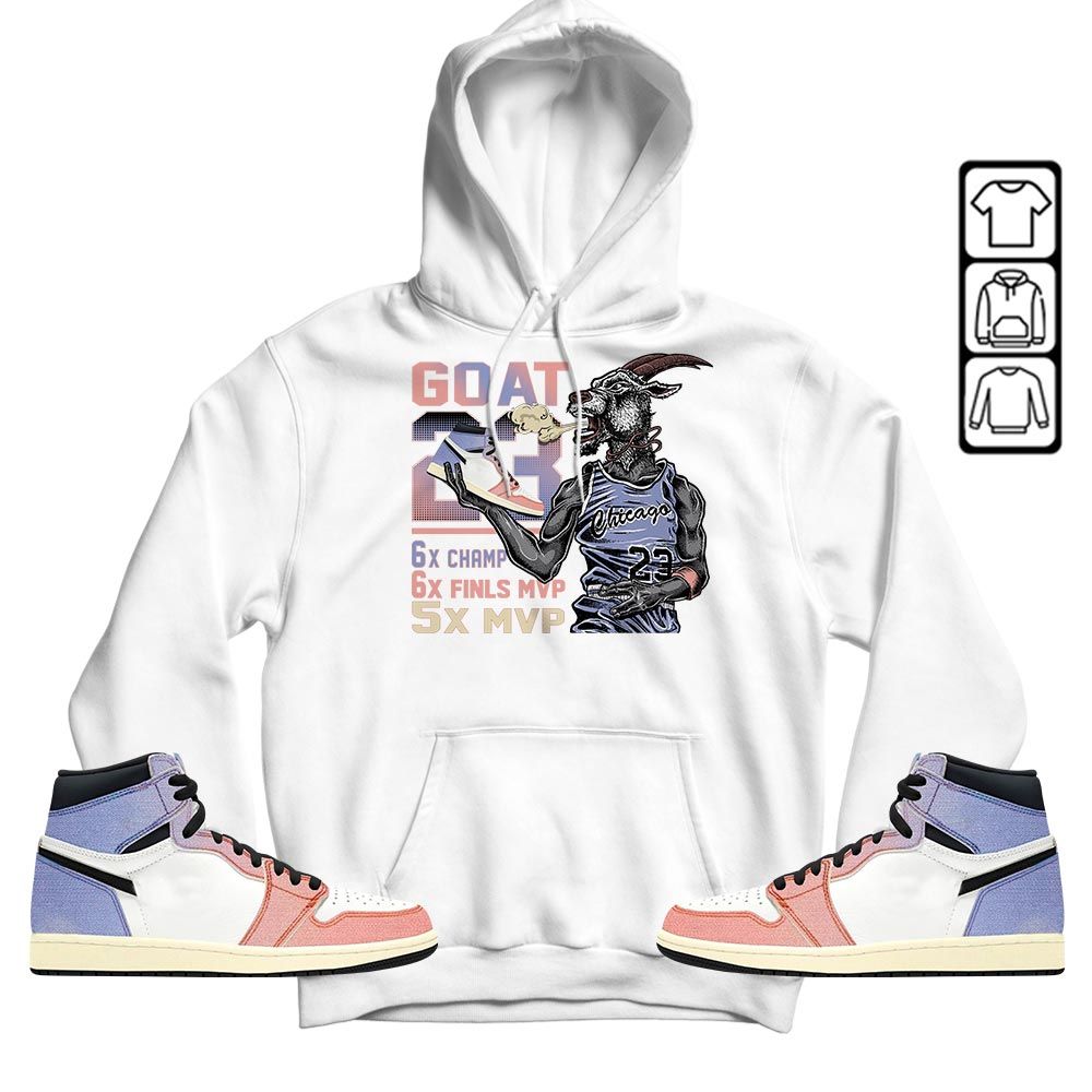 Goat MVP Sneaker Shirt Match Retro Skyline 1s, Jordan 1 High OG Skyline MKO T-Shirt Goat MVP Sneaker Shirt Match Retro Skyline 1s, Jordan 1 High OG Skyline MKO T-Shirt