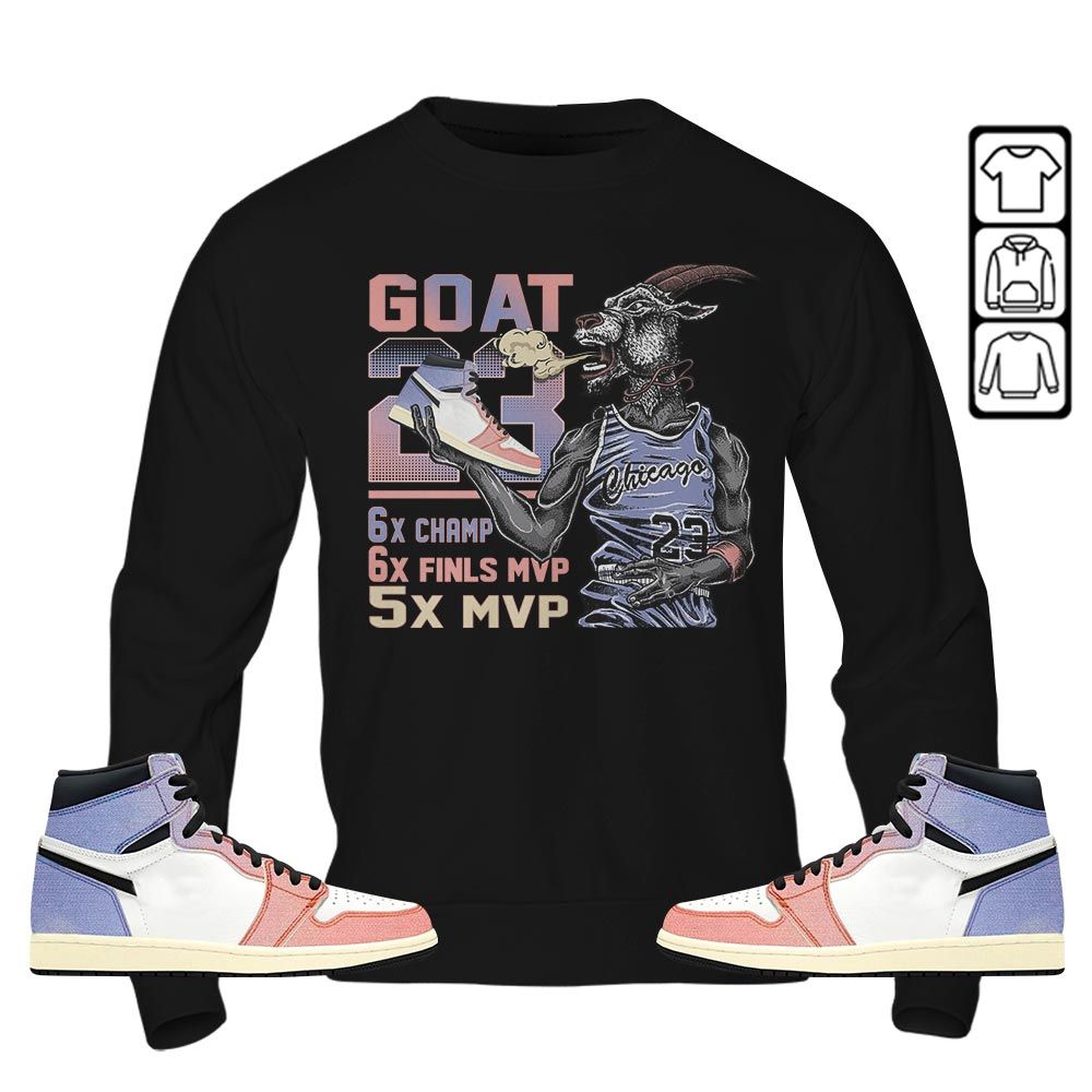 Goat MVP Sneaker Shirt Match Retro Skyline 1s, Jordan 1 High OG Skyline MKO T-Shirt Goat MVP Sneaker Shirt Match Retro Skyline 1s, Jordan 1 High OG Skyline MKO T-Shirt