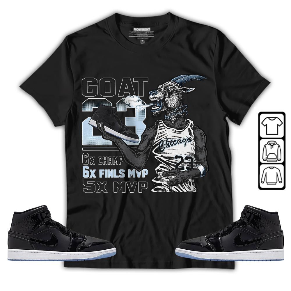 Goat MVP Sneaker Shirt Match Space Jam 1s, Jordan 1 Mid Space Jam MKO T-Shirt Goat MVP Sneaker Shirt Match Space Jam 1s, Jordan 1 Mid Space Jam MKO T-Shirt