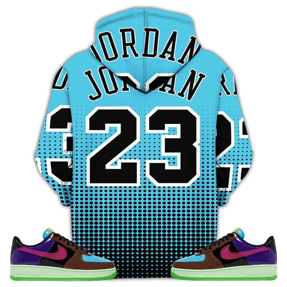 Goat Number 23 Sneaker Shirt Match Af 1 Low Sp Pink Prime, Air Force 1 Undefeated Pink Prime Hoodie Sweatshirt Tee All Over Print MKO Shirt