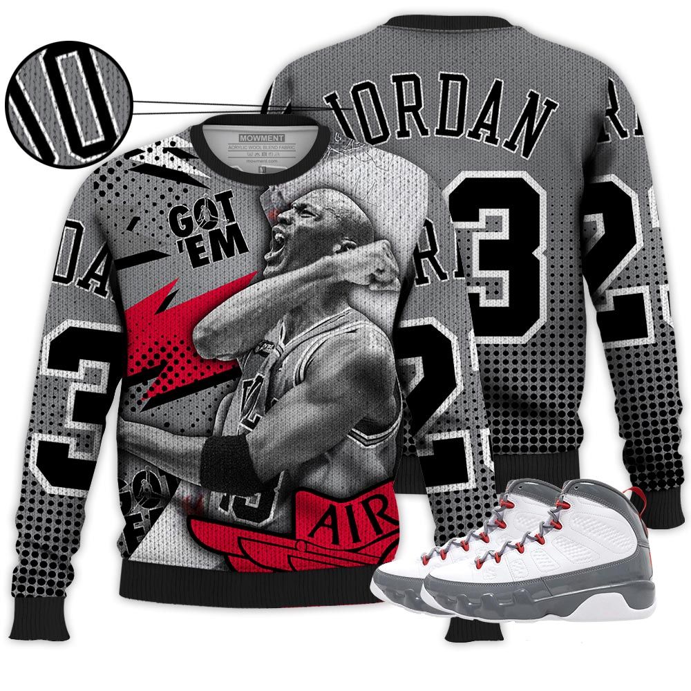 Goat Number 23 Sneaker Shirt Match Grey Fire Red 9S, Jordan 9 Retro Fire Red Hoodie Sweatshirt Tee All Over Print MKO Shirt Goat Number 23 Sneaker Shirt Match Grey Fire Red 9S, Jordan 9 Retro Fire Red Hoodie Sweatshirt Tee All Over Print MKO Shirt