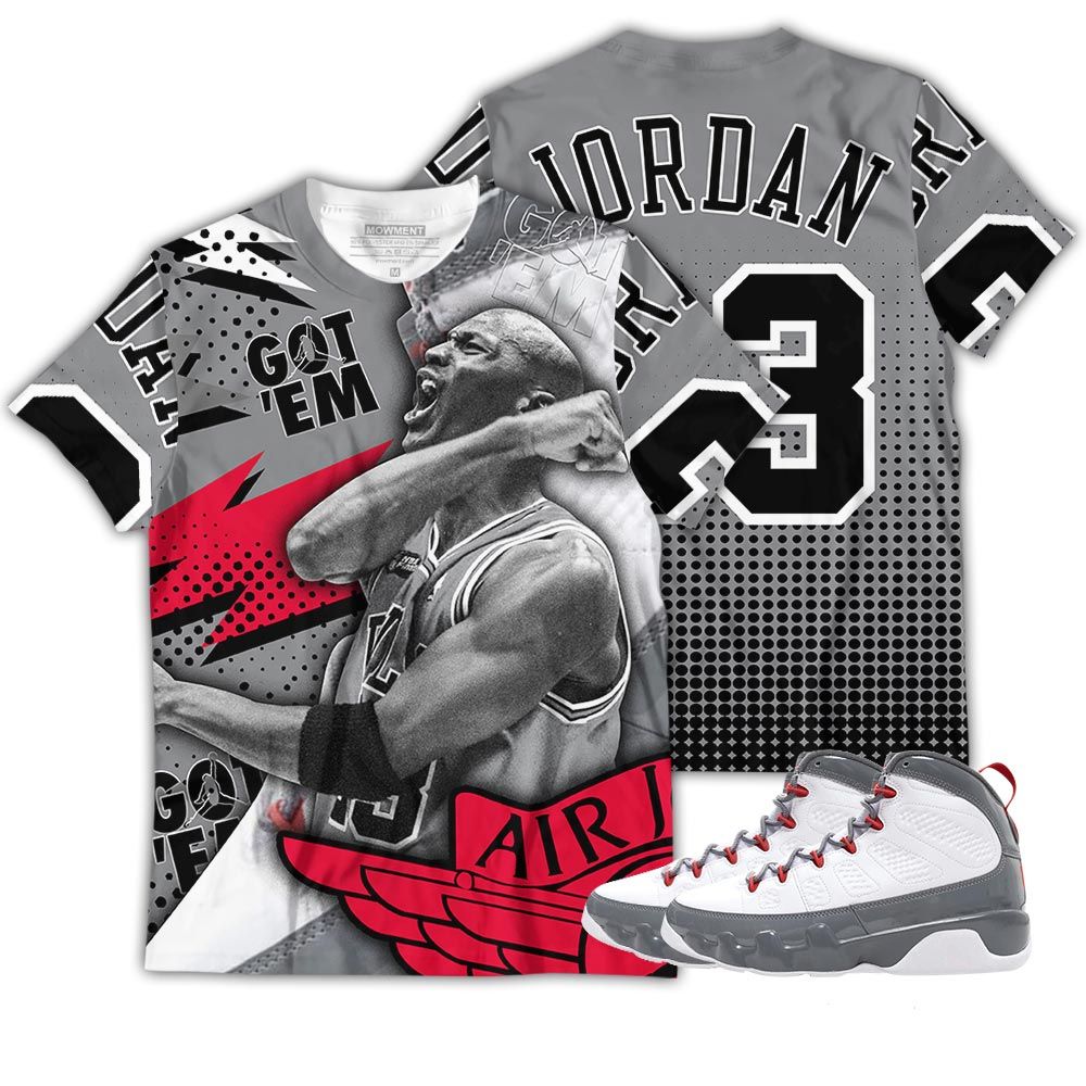 Goat Number 23 Sneaker Shirt Match Grey Fire Red 9S, Jordan 9 Retro Fire Red Hoodie Sweatshirt Tee All Over Print MKO Shirt Goat Number 23 Sneaker Shirt Match Grey Fire Red 9S, Jordan 9 Retro Fire Red Hoodie Sweatshirt Tee All Over Print MKO Shirt