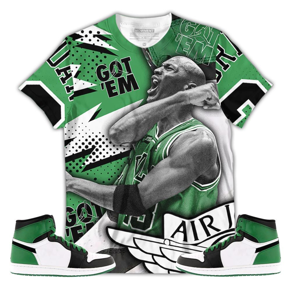 Goat Number 23 Sneaker Shirt Match Lucky Green 1S, Jordan 1 Lucky Green Hoodie Sweatshirt Tee All Over Print MKO Shirt Goat Number 23 Sneaker Shirt Match Lucky Green 1S, Jordan 1 Lucky Green Hoodie Sweatshirt Tee All Over Print MKO Shirt