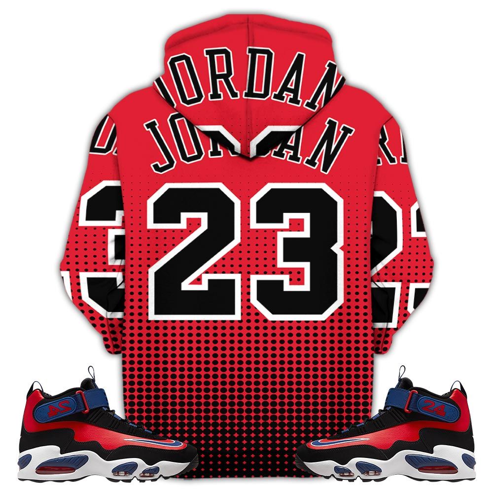Goat Number 23 Sneaker Shirt Match Max 1 Navy Red Black, Air Griffey Max 1 Black Red Navy Blue Hoodie Sweatshirt Tee All Over Print MKO Shirt