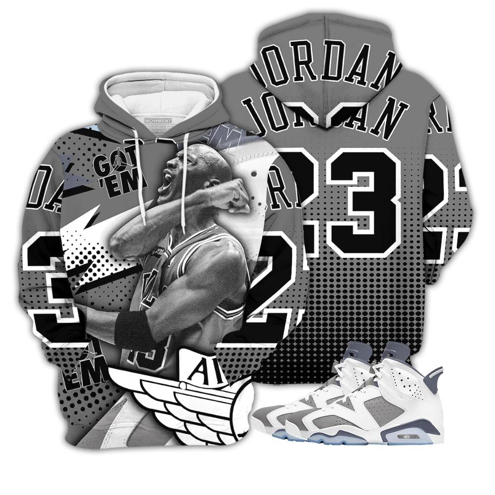 Goat Number 23 Sneaker Shirt Match Retro Cool Grey 6S, Jordan 6 Cool Grey Hoodie Sweatshirt Tee All Over Print MKO Shirt Goat Number 23 Sneaker Shirt Match Retro Cool Grey 6S, Jordan 6 Cool Grey Hoodie Sweatshirt Tee All Over Print MKO Shirt