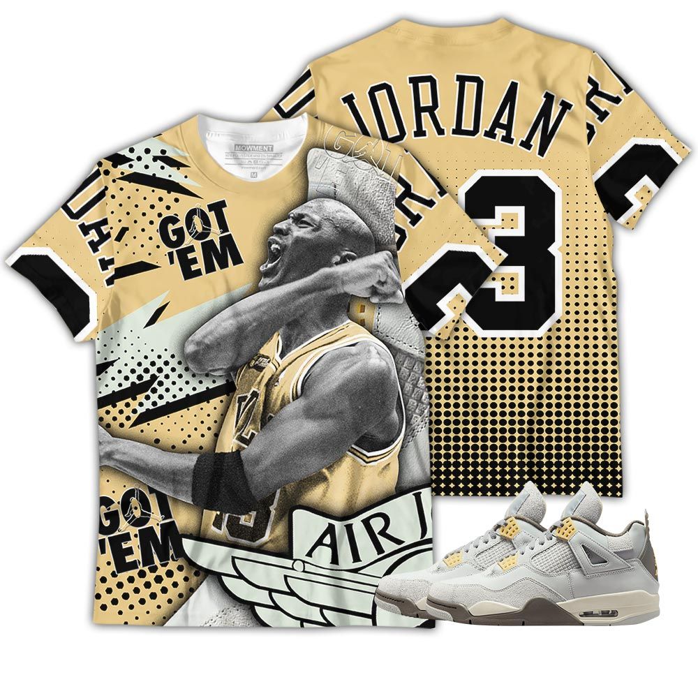 Goat Number 23 Sneaker Shirt Match Retro Craft 4S, Jordan 4 Craft Photon Dust Hoodie Sweatshirt Tee All Over Print MKO Shirt Goat Number 23 Sneaker Shirt Match Retro Craft 4S, Jordan 4 Craft Photon Dust Hoodie Sweatshirt Tee All Over Print MKO Shirt