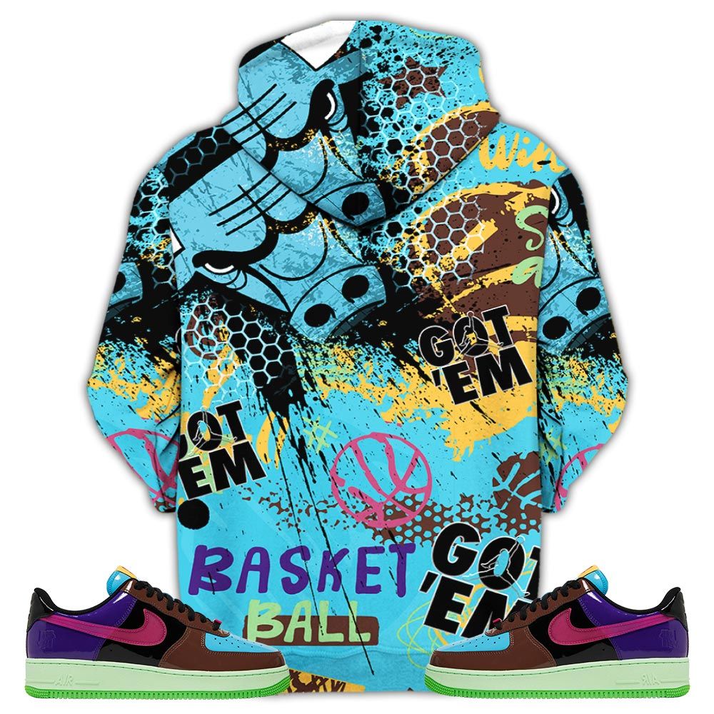 Got Em Basketball Sneaker Shirt Match Af 1 Low Sp Pink Prime, Air Force 1 Undefeated Pink Prime Hoodie Sweatshirt Tee All Over Print MKO Shirt