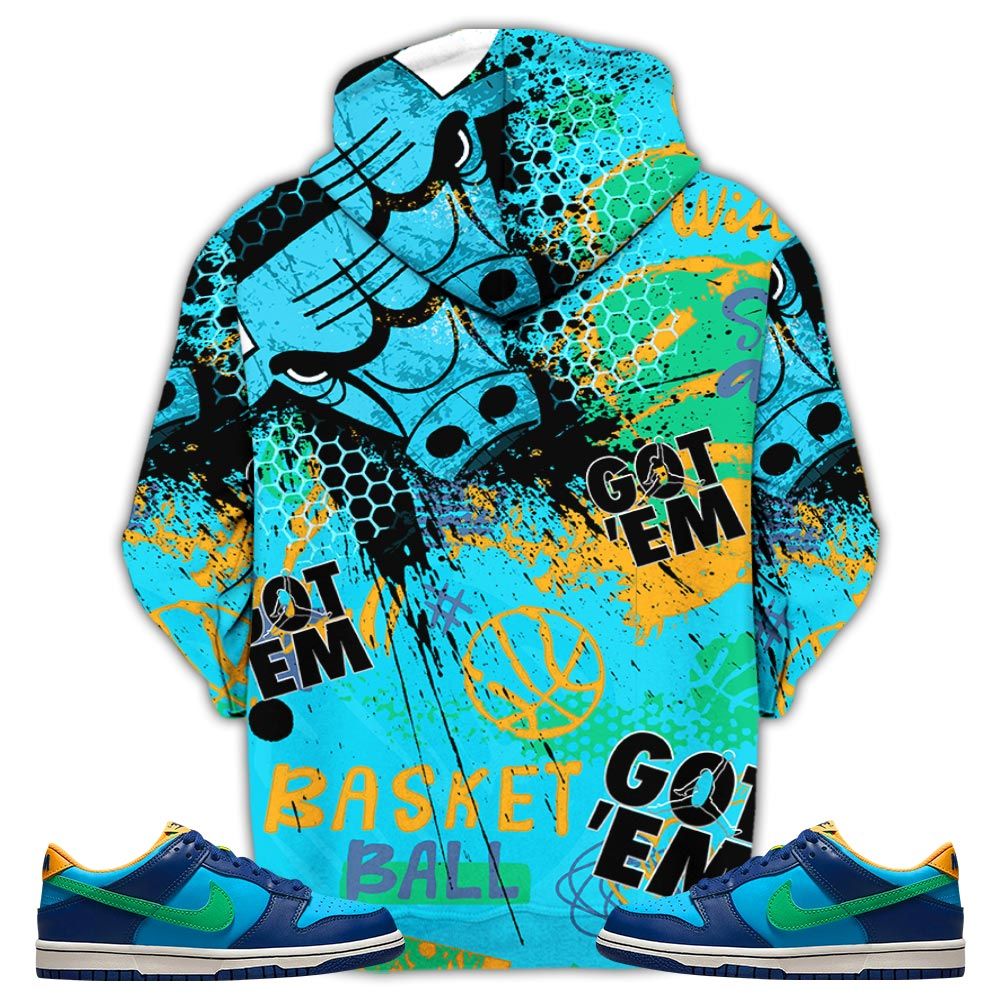 Got Em Basketball Sneaker Shirt Match Dunk Low Gs Kyrie, Dunk Low Gs Electric Algae Hoodie Sweatshirt Tee All Over Print MKO Shirt