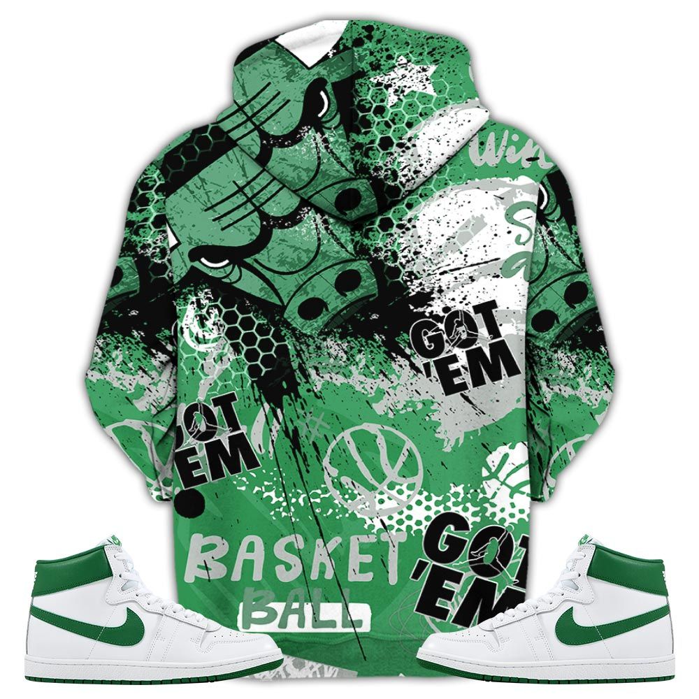 Got Em Basketball Sneaker Shirt Match Golf Sp Pine Green, Air Ship Sp Pine Green Hoodie Sweatshirt Tee All Over Print MKO Shirt