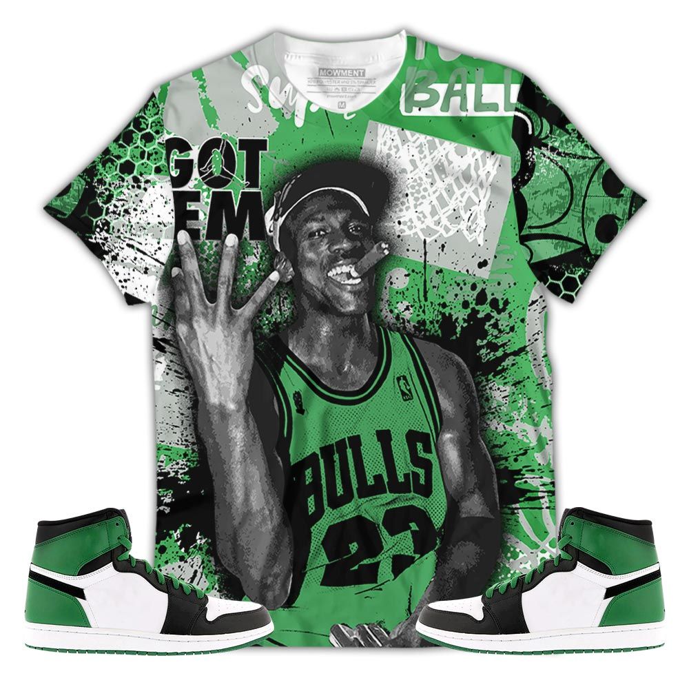 Got Em Basketball Sneaker Shirt Match Lucky Green 1S, Jordan 1 Lucky Green Hoodie Sweatshirt Tee All Over Print MKO Shirt Got Em Basketball Sneaker Shirt Match Lucky Green 1S, Jordan 1 Lucky Green Hoodie Sweatshirt Tee All Over Print MKO Shirt