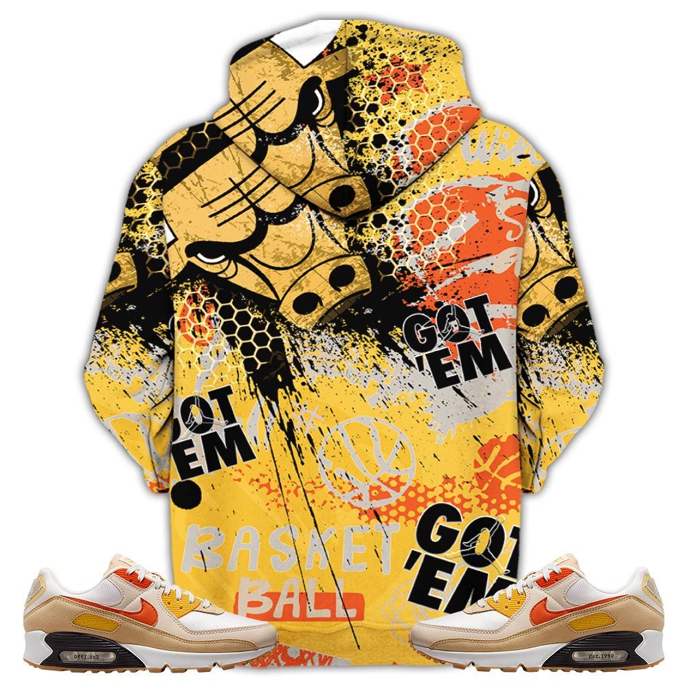Got Em Basketball Sneaker Shirt Match Max 90 Barometer, Air Max 90 Air Pressure Hoodie Sweatshirt Tee All Over Print MKO Shirt