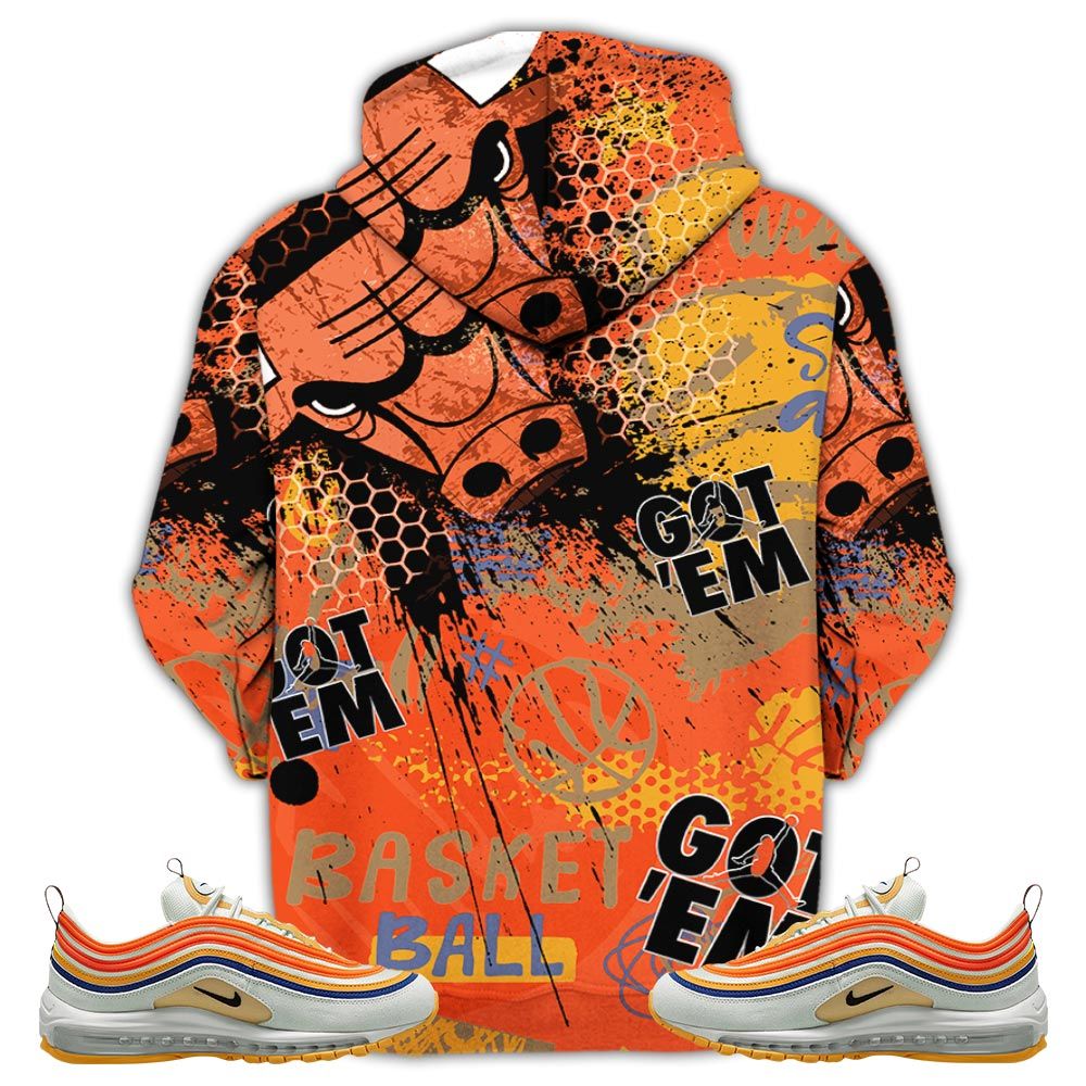 Got Em Basketball Sneaker Shirt Match Max 97 Frank Rudy, Air Max 97 Se Air Pressure Hoodie Sweatshirt Tee All Over Print MKO Shirt