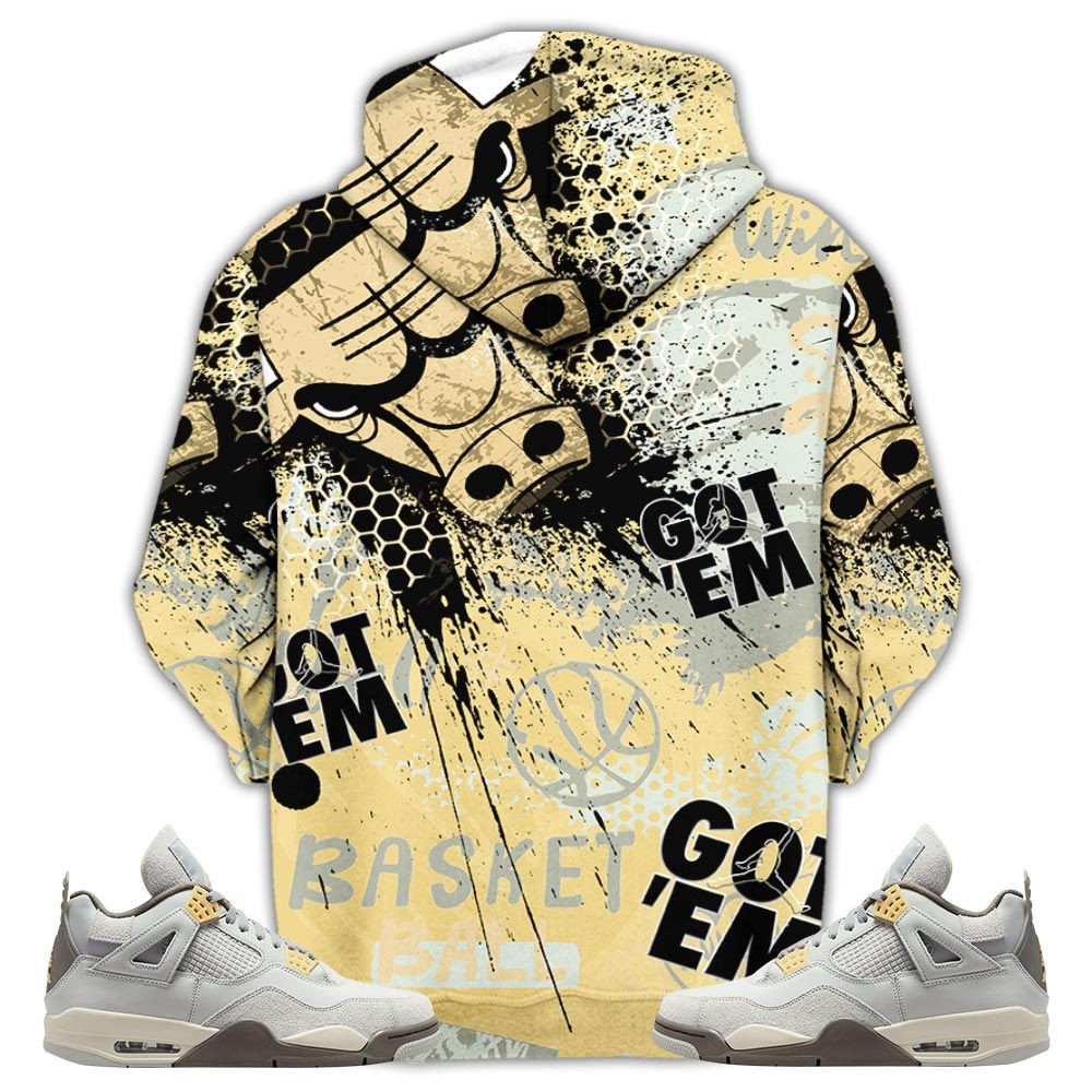 Got Em Basketball Sneaker Shirt Match Retro Craft 4S, Jordan 4 Craft Photon Dust Hoodie Sweatshirt Tee All Over Print MKO Shirt