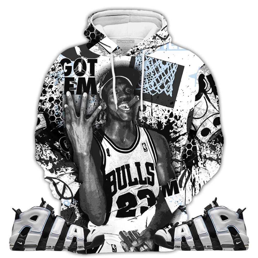 Got Em Basketball Sneaker Shirt Match Uptempo Cobalt Bliss, Air More Uptempo Cobalt Bliss Hoodie Sweatshirt Tee All Over Print MKO Shirt