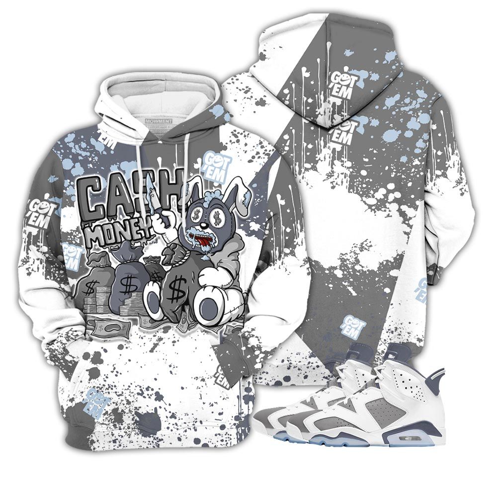 Got Em Cash Money Bear Sneaker Shirt Match Retro Cool Grey 6S, Jordan 6 Cool Grey Hoodie Sweatshirt Tee All Over Print MKO Shirt Got Em Cash Money Bear Sneaker Shirt Match Retro Cool Grey 6S, Jordan 6 Cool Grey Hoodie Sweatshirt Tee All Over Print MKO Shirt