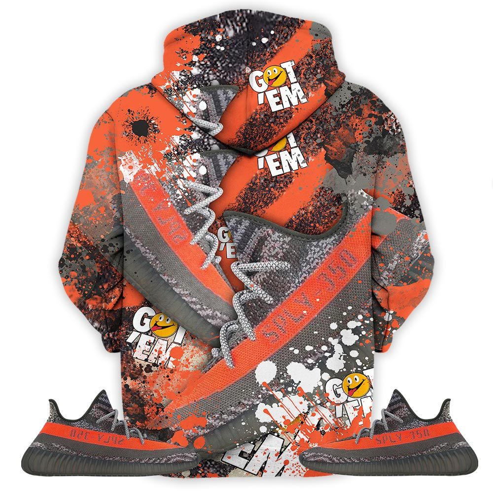 Got Em Jordan Drip Sneaker Shirt Match Boots 350 V2 Dark Beluga, Yeezy 350 V2 Carbon Beluga Hoodie Sweatshirt Tee All Over Print MKO Shirt