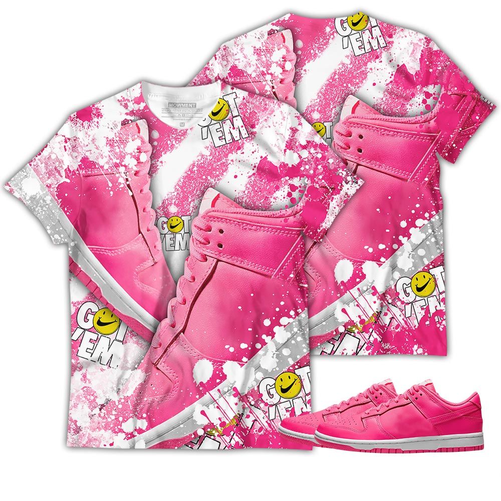 Got Em Jordan Drip Sneaker Shirt Match Dunk Low Hyper Pink, Dunk Low Hot Pink Hoodie Sweatshirt Tee All Over Print MKO Shirt Got Em Jordan Drip Sneaker Shirt Match Dunk Low Hyper Pink, Dunk Low Hot Pink Hoodie Sweatshirt Tee All Over Print MKO Shirt