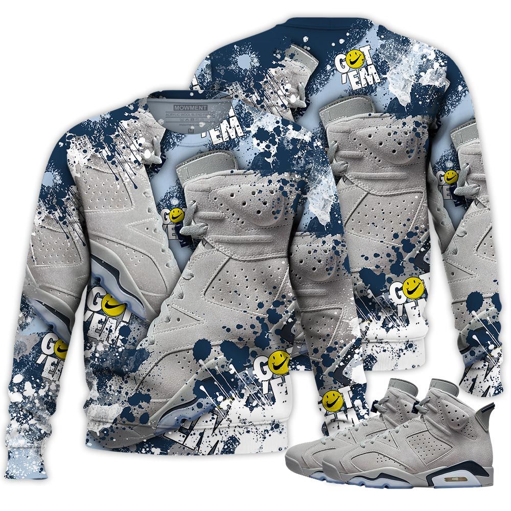 Got Em Jordan Drip Sneaker Shirt Match Georgetown 6S, Jordan 6 Retro Georgetown Hoodie Sweatshirt Tee All Over Print MKO Shirt Got Em Jordan Drip Sneaker Shirt Match Georgetown 6S, Jordan 6 Retro Georgetown Hoodie Sweatshirt Tee All Over Print MKO Shirt
