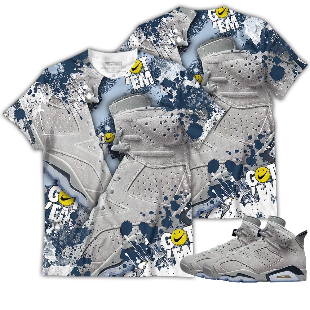 Got Em Jordan Drip Sneaker Shirt Match Georgetown 6S, Jordan 6 Retro Georgetown Hoodie Sweatshirt Tee All Over Print MKO Shirt Got Em Jordan Drip Sneaker Shirt Match Georgetown 6S, Jordan 6 Retro Georgetown Hoodie Sweatshirt Tee All Over Print MKO Shirt