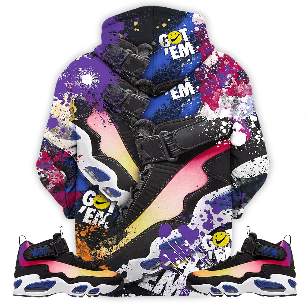 Got Em Jordan Drip Sneaker Shirt Match Max 1 Los Angeles, Air Griffey Max 1 Los Angeles Hoodie Sweatshirt Tee All Over Print MKO Shirt