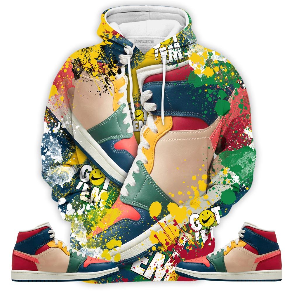 Got Em Jordan Drip Sneaker Shirt Match Multi Color 2022 1S, Jordan 1 Mid Multi Color 2022 Hoodie Sweatshirt Tee All Over Print MKO Shirt Got Em Jordan Drip Sneaker Shirt Match Multi Color 2022 1S, Jordan 1 Mid Multi Color 2022 Hoodie Sweatshirt Tee All Over Print MKO Shirt