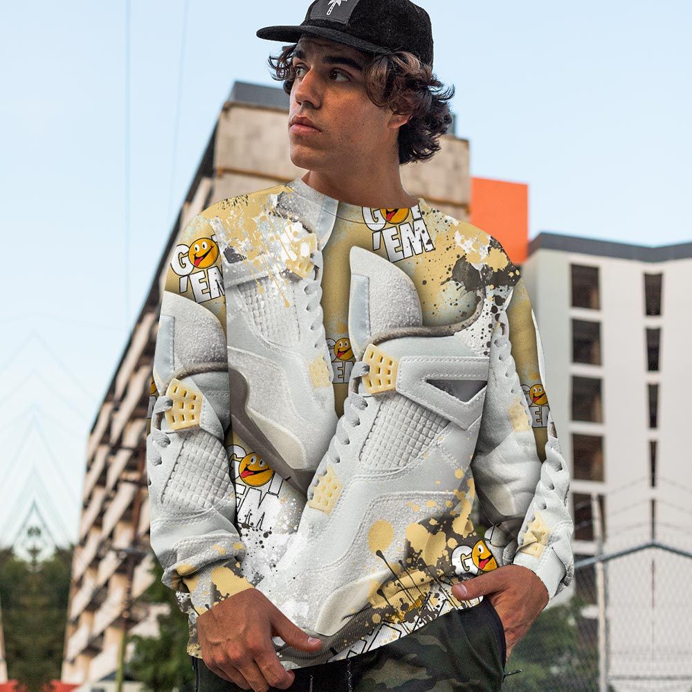 Got Em Jordan Drip Sneaker Shirt Match Retro Craft 4S, Jordan 4 Craft Photon Dust Hoodie Sweatshirt Tee All Over Print MKO Shirt Got Em Jordan Drip Sneaker Shirt Match Retro Craft 4S, Jordan 4 Craft Photon Dust Hoodie Sweatshirt Tee All Over Print MKO Shirt