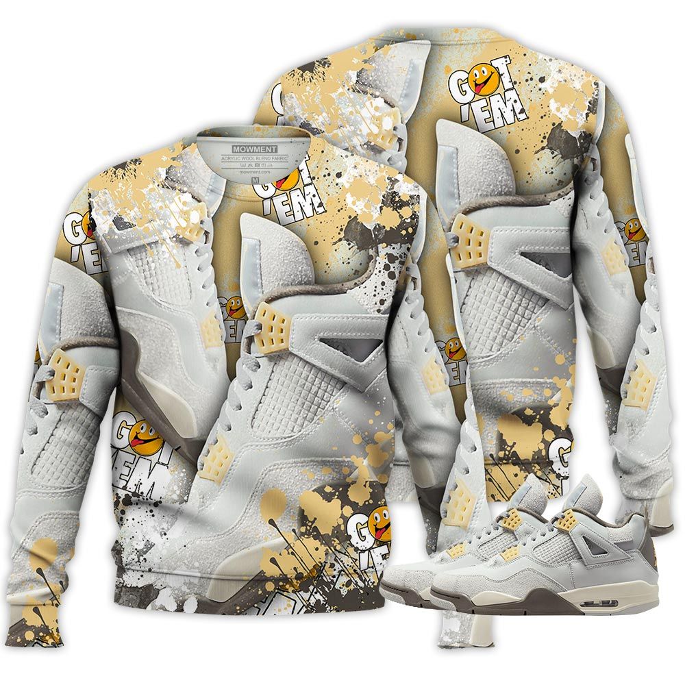 Got Em Jordan Drip Sneaker Shirt Match Retro Craft 4S, Jordan 4 Craft Photon Dust Hoodie Sweatshirt Tee All Over Print MKO Shirt Got Em Jordan Drip Sneaker Shirt Match Retro Craft 4S, Jordan 4 Craft Photon Dust Hoodie Sweatshirt Tee All Over Print MKO Shirt