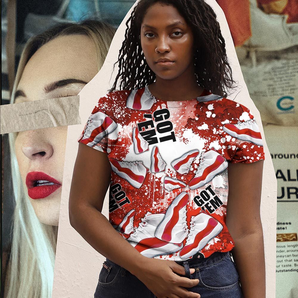 Got Em Jordan Sneaker Shirt Match Cherry 11S, Jordan 11 Retro Cherry Hoodie Sweatshirt Tee All Over Print MKO Shirt Got Em Jordan Sneaker Shirt Match Cherry 11S, Jordan 11 Retro Cherry Hoodie Sweatshirt Tee All Over Print MKO Shirt