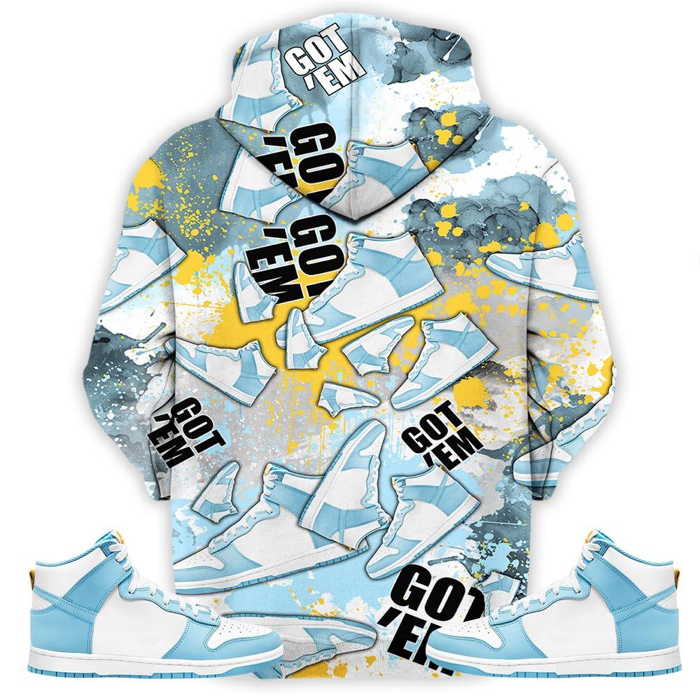 Got Em Jordan Sneaker Shirt Match Dunk High Blue Chill, Dunk High Homer Simpson Hoodie Sweatshirt Tee All Over Print MKO Shirt Got Em Jordan Sneaker Shirt Match Dunk High Blue Chill, Dunk High Homer Simpson Hoodie Sweatshirt Tee All Over Print MKO Shirt
