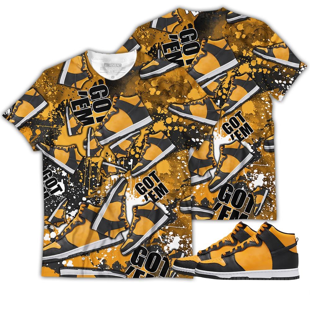 Got Em Jordan Sneaker Shirt Match Dunk Reverse Goldenrod, Dunk High Bruce Lee Hoodie Sweatshirt Tee All Over Print MKO Shirt Got Em Jordan Sneaker Shirt Match Dunk Reverse Goldenrod, Dunk High Bruce Lee Hoodie Sweatshirt Tee All Over Print MKO Shirt