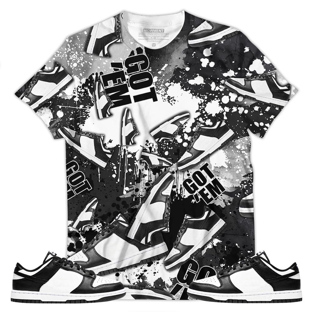Got Em Jordan Sneaker Shirt Match Low Panda Black White, Dunk Low Panda 2022 Hoodie Sweatshirt Tee All Over Print MKO Shirt Got Em Jordan Sneaker Shirt Match Low Panda Black White, Dunk Low Panda 2022 Hoodie Sweatshirt Tee All Over Print MKO Shirt