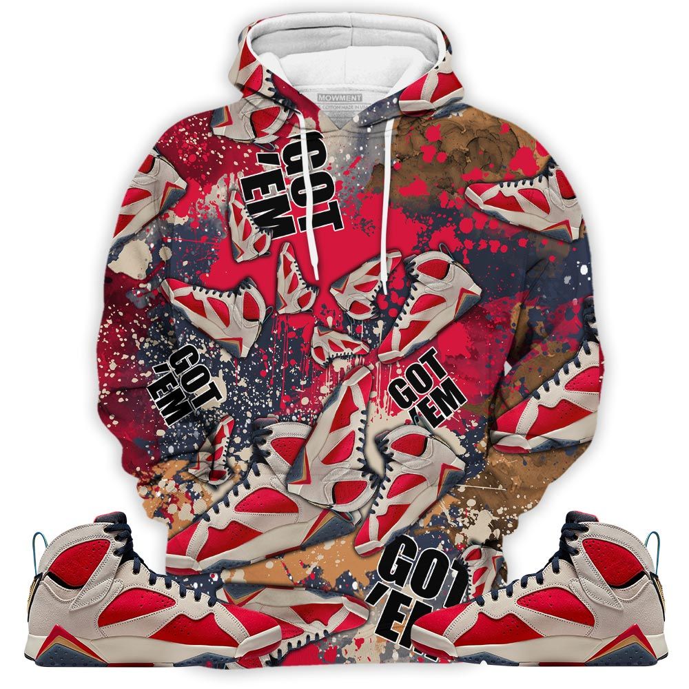 Got Em Jordan Sneaker Shirt Match Trophy Room 7S, Jordan 7 Trophy Room Hoodie Sweatshirt Tee All Over Print MKO Shirt Got Em Jordan Sneaker Shirt Match Trophy Room 7S, Jordan 7 Trophy Room Hoodie Sweatshirt Tee All Over Print MKO Shirt