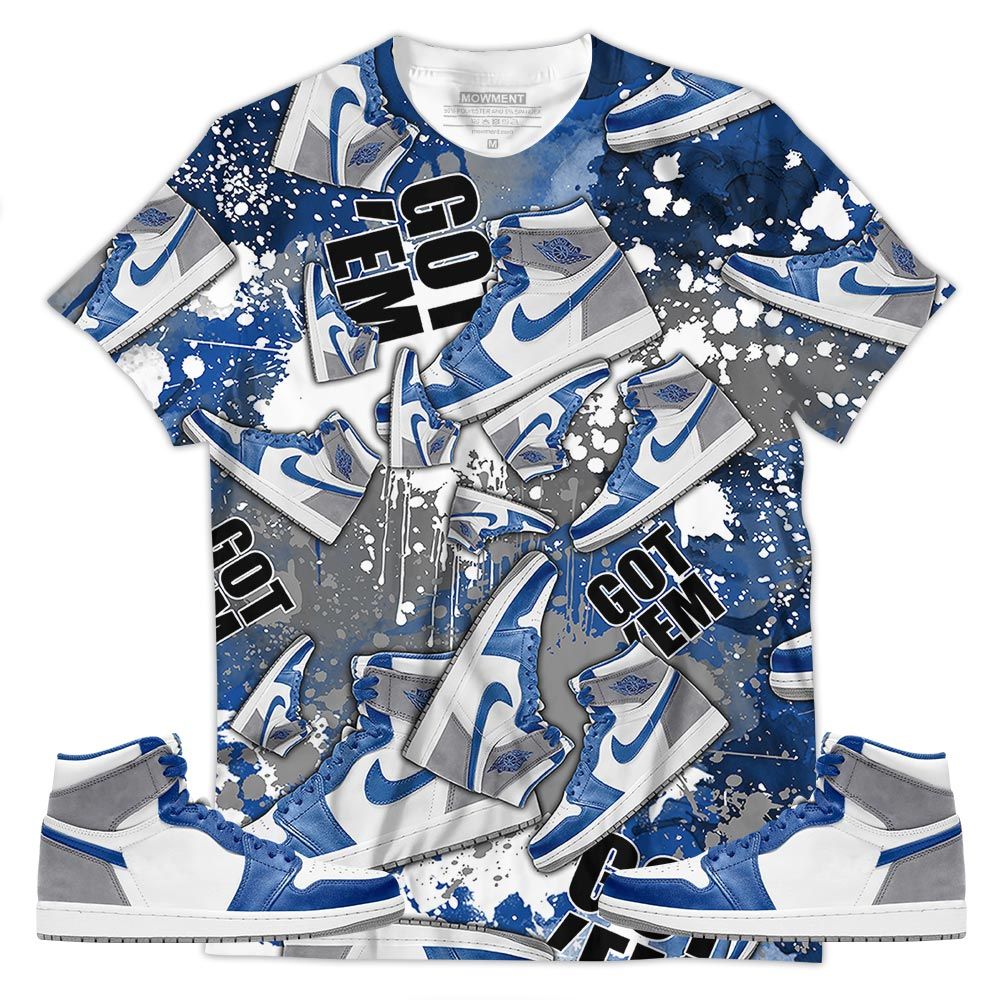 Got Em Jordan Sneaker Shirt Match True Blue 1S, Jordan 1 High Og True Blue Hoodie Sweatshirt Tee All Over Print MKO Shirt Got Em Jordan Sneaker Shirt Match True Blue 1S, Jordan 1 High Og True Blue Hoodie Sweatshirt Tee All Over Print MKO Shirt